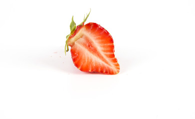 Halbierte Erdbeere