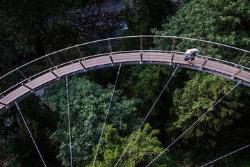 Capilano Bridge - Person watching below