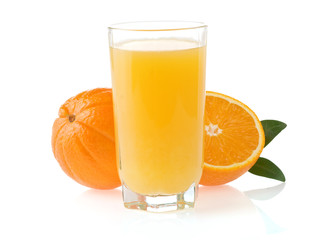orange juice and fruit