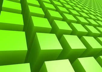 Green square pattern