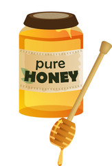 Honey Jar and Dipper
