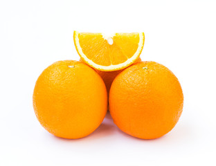 orange isolated on white background