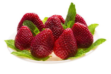 Bright ripe strawberry