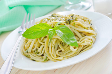 pasta with pesto