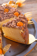 rustic cheesecake