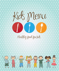 Fototapeta na wymiar kids menu