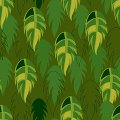Seamless from palm leaves