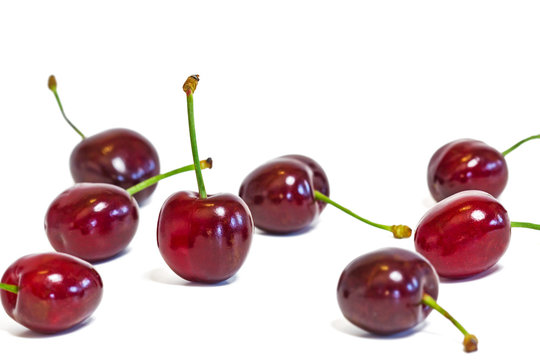 Frische Kirschen, freigestellt