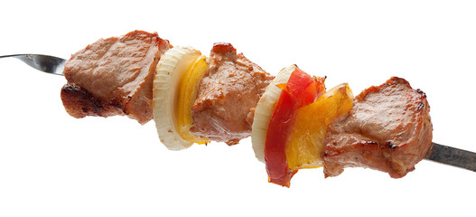 Shashlik on the skewer