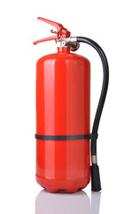 fire extinguisher on white background