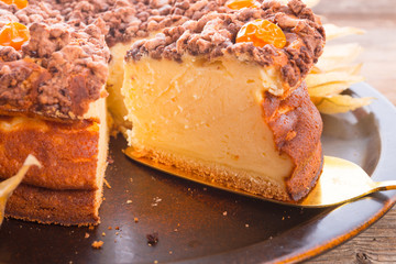 rustic cheesecake