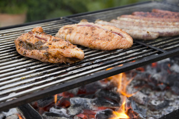 Barbecue feu de bois
