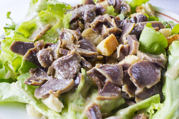 Salade de gésier de canard