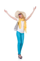 Young woman in summer clothing