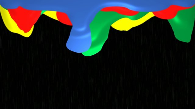 Regen mit Farbverlauf