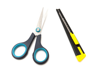 scissors with cutter