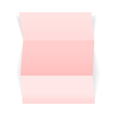 piece of pink paper