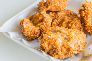 Fried shrimp.