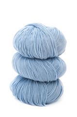 blue balls of wool