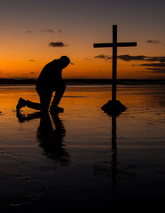 Kneeling Before The Cross © rghenry