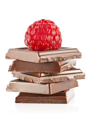 raspberry and chocolate