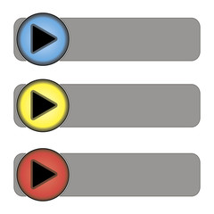 set of buttons of different colors