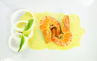 Prawns With Coconut Gravy