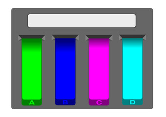 Gri renkli menü tasarımı