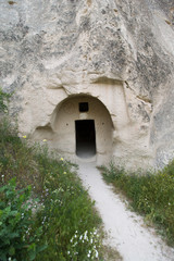 cave house entry door at Cappadocia Turkey