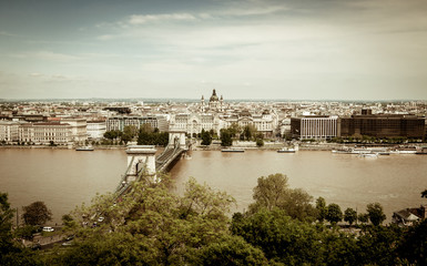 Obraz premium Budapest cityscape over Danube