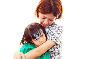 風邪にり患した女の子