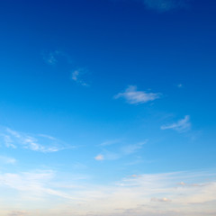 clouds in the blue sky