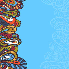 Clear paisley border