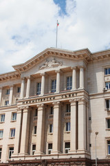 Fototapeta na wymiar Budynek Zgromadzenia Narodowego w Sofii, Bułgaria
