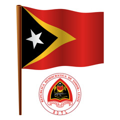 east timor wavy flag