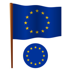 european union wavy flag