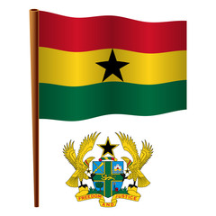 ghana wavy flag