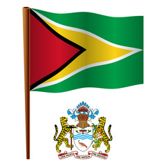 guyana wavy flag