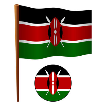 kenya wavy flag