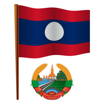 laos wavy flag