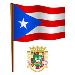 puerto rico wavy flag