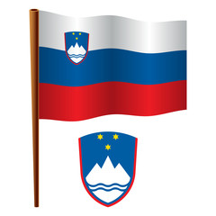 slovenia wavy flag