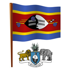 swaziland wavy flag
