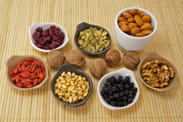 Fruits and seeds collection