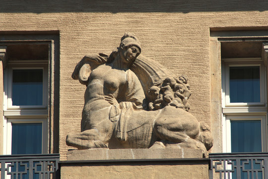 Leipzig, Fassade am Naschmarkt