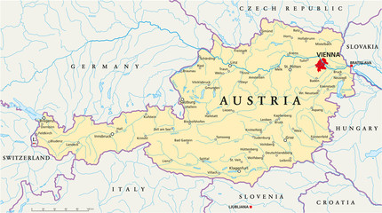 Austria Map ( Österreich Landkarte )