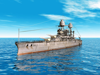 Naklejka premium Amerikanisches Schlachtschiff USS Arizona