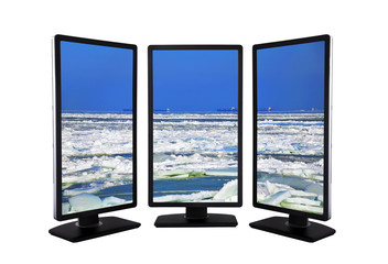 Fototapeta premium icy landscape