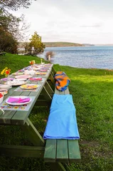 Foto op Canvas picnic by lake © berna_namoglu