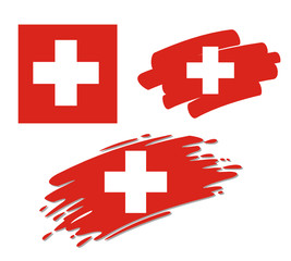 Brush Flags Switzerland